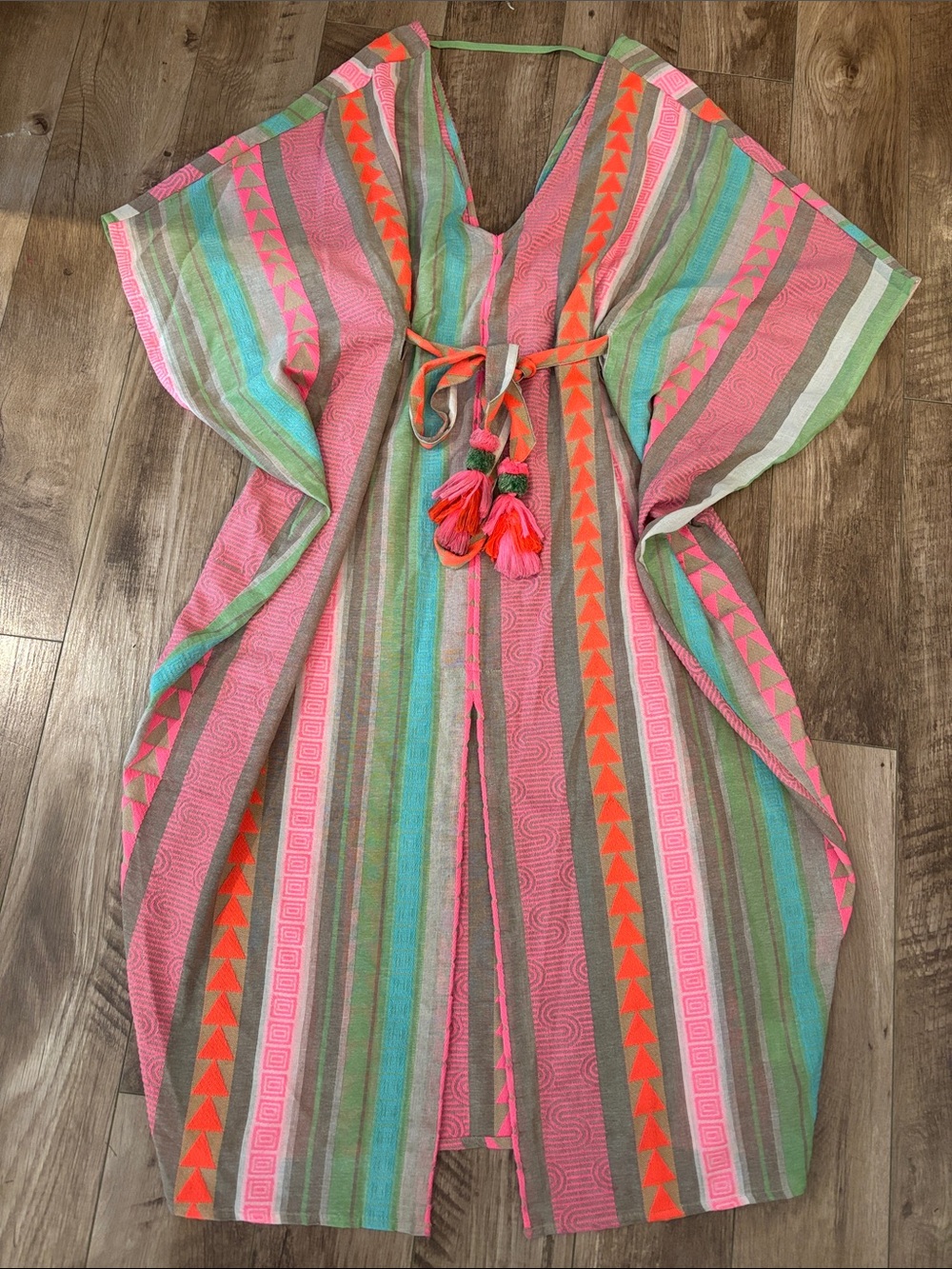 Bel Kazan Neon Embroidered Kaftan